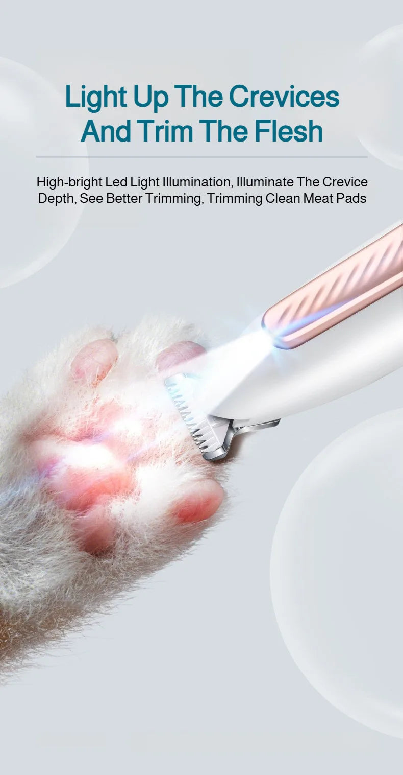 Pet Local Hair Electric Trimmer - Waterproof Shaver, Type-C Charging, Pet Grooming Tool