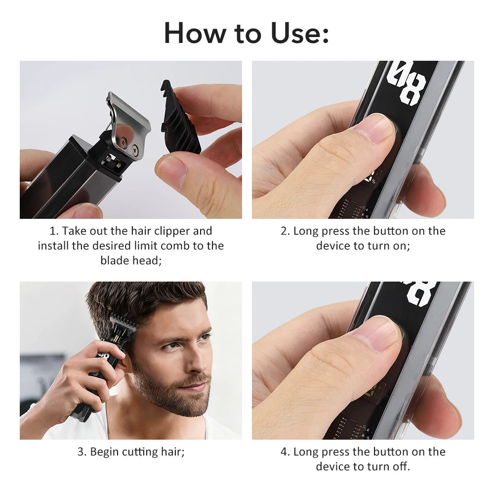 Hair Clipper Barber Mower Cutting Machine Electric Trimmer for Man Razor Men's Mower Haircut Men Affair Machine Beard Cutter