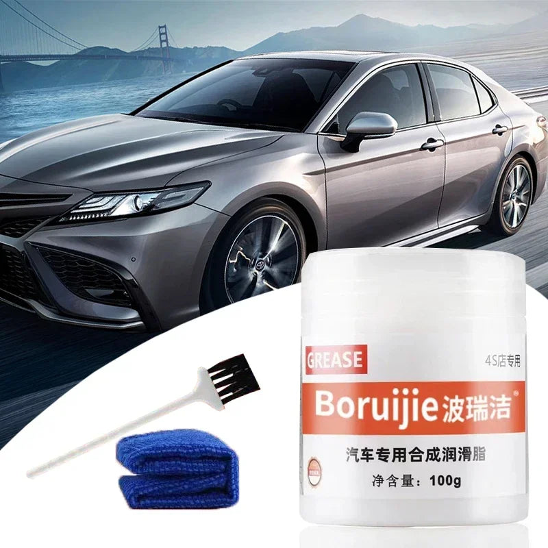 Car door lubricant 100g, sunroof track door anti noise, rust prevention, anti jamming, anti noise maintenance agent Accessories