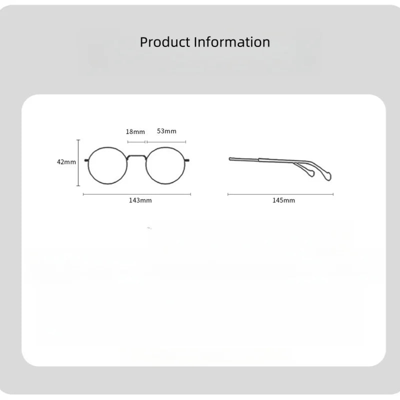 Metal Glasses Frames Business Retro Square Men's Frames Ultra-light And Versatile Optical Prescription Frames For Men 68815L