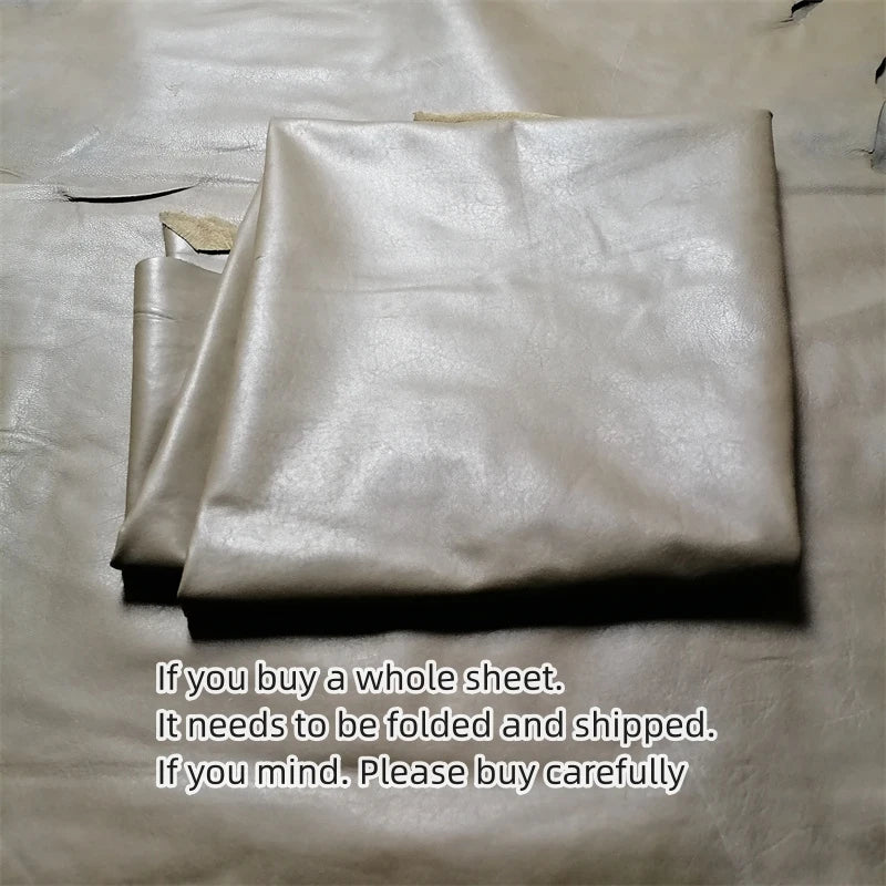 0.5/0.7mm Grey Green Sheepskin. First Layer Leather. Real Leather Fabric. Handmade DIY For Clothes. Whole Sheepskin