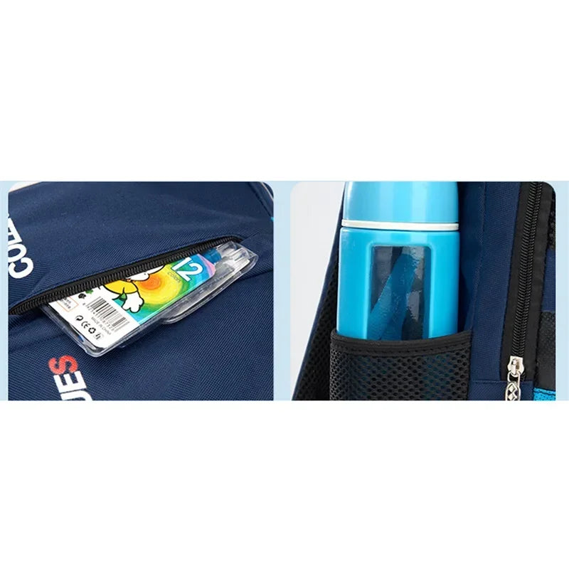 Waterproof Children School Backpack, Casual Primary Schoolbag Book Bag for Boys Daily School Use