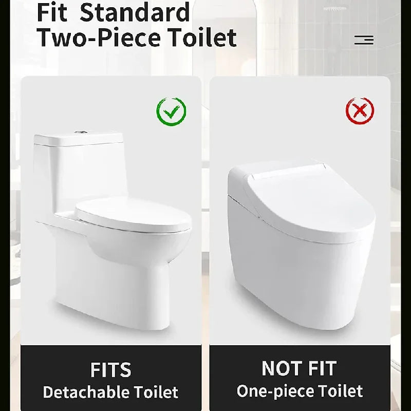 Non-Electric Bidet - Self Cleaning Dual Nozzle Frontal and Rear Wash Fresh Water Bidet Toilet Seat Attachment Easy Installation