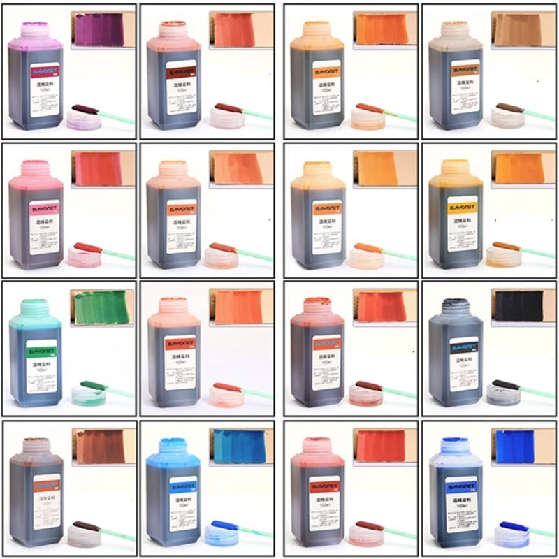 100ml 16 Color Leather Alcohol Dye Can Be Diluted Dyeing Paint DIY Leather Products Vegetable Tanning Repair Refurbished Dyeing