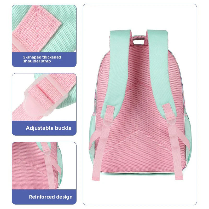 Kids School Backpacks for Girls School Bag Set with Lunch Bag Pencil case Elementary Students Backpack Cute Book Bag