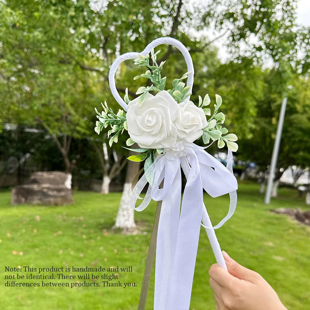 Wedding Love Fairy Wand, Flower Girl Wand Bridesmaids Holding Flower Wands Brides Holding Magic Wands Wedding Photography Props