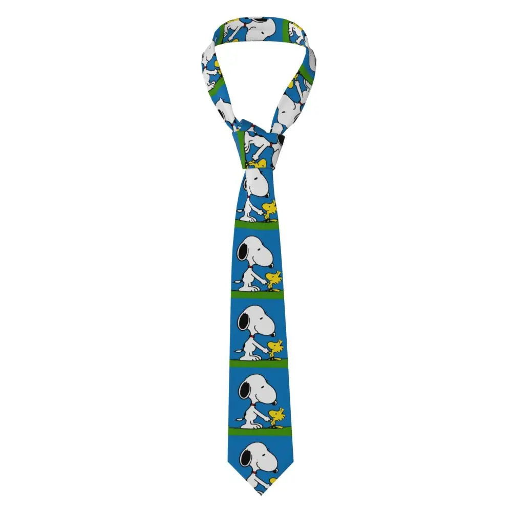 Personalized Fashion S-Snoopys Neckties Men Silk Cartoon Office Neck Tie