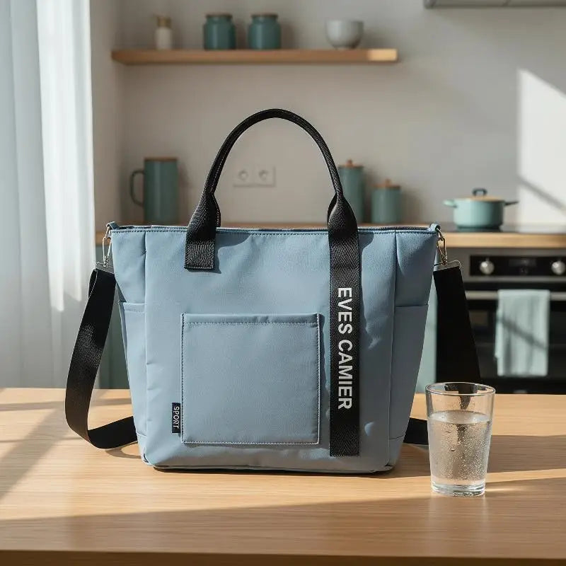 New Casual Tote Large Capacity Shoulder Bag Nylon Waterproof Canvas Handbag Simple Fashion Messenger Bags For Schoolgirl