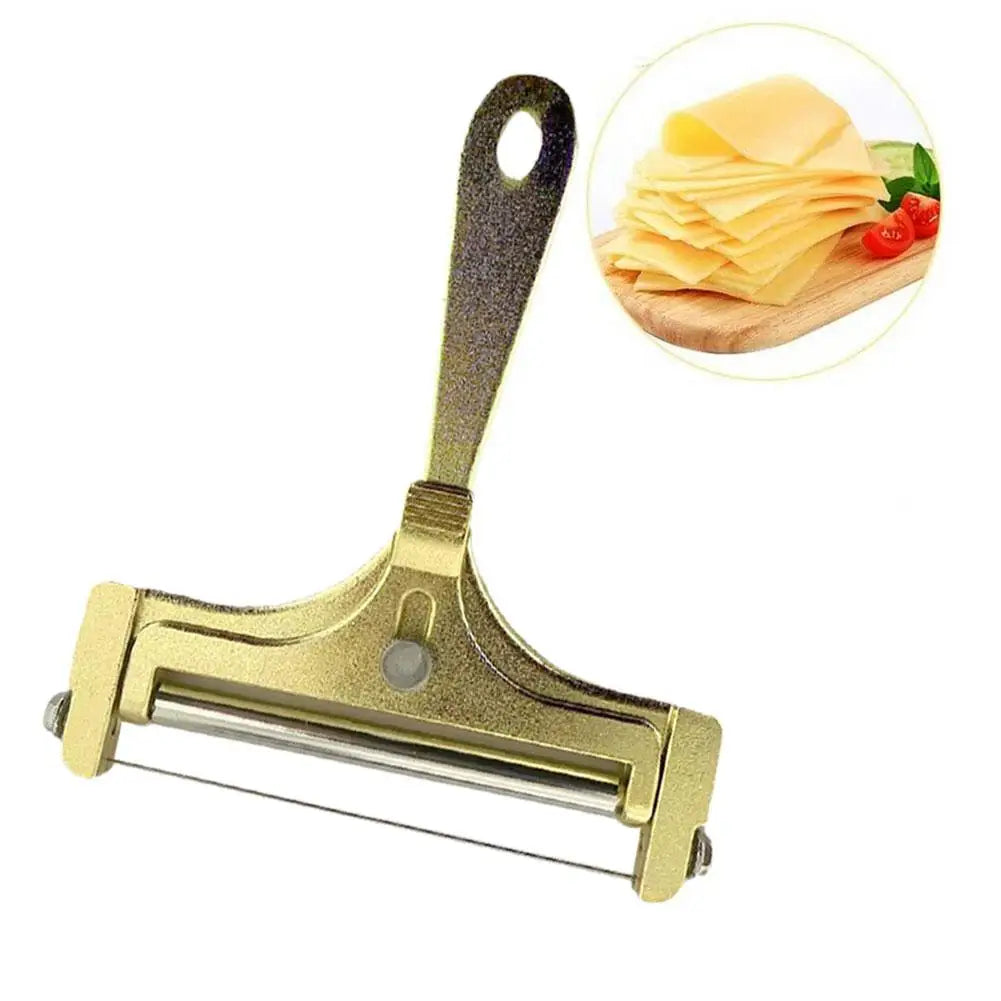 Cheese Slicer With Steel Wire & Roller Adjustable Kitchen Manual Slicer Cheese Butter Grater Thickness Cutter Che W9L5