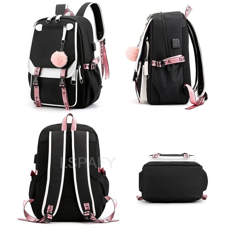 My Little Pony SchoolBags Fashion Boys Girls Backpack Rucksack Casual Travel Multipocket Book Bags New Semester Gift