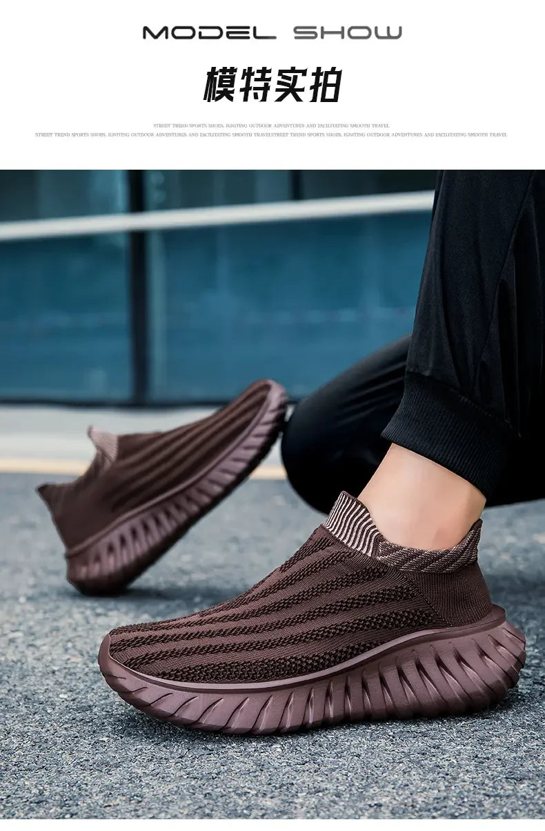 Men's One Foot Walking Shoes Anti Slip Running Shoes, Breathable Thick Soled Shoe Lightweight Fitness Casual Sneakers for Women