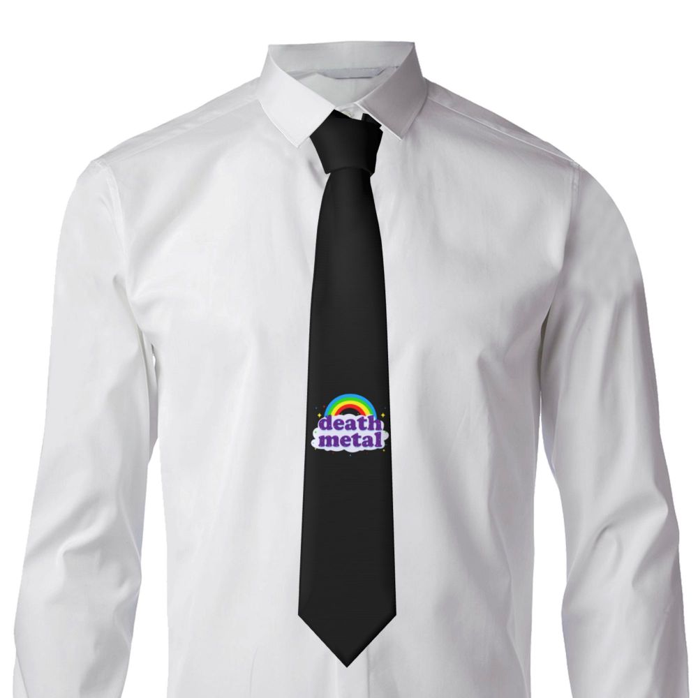 Slipknots Neckties Men's Customized Silk Heavy Metal Rock Music Gift Neck Tie for Office