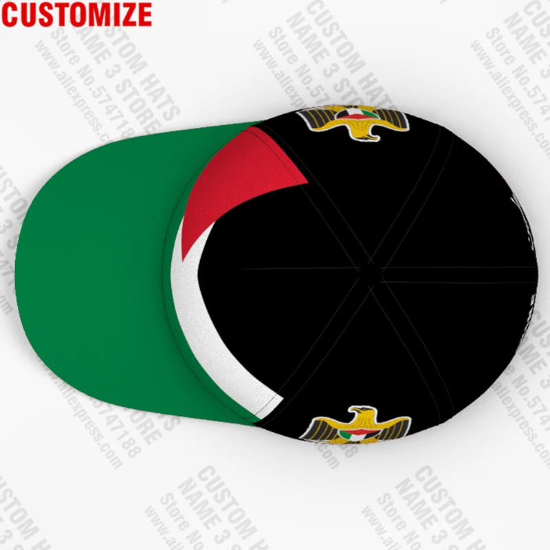 Palestine Baseball Caps Free Custom Name Number Team Logo Palaestina Hats Ple Country Travel Tate Palestina Nation Flag Headgear