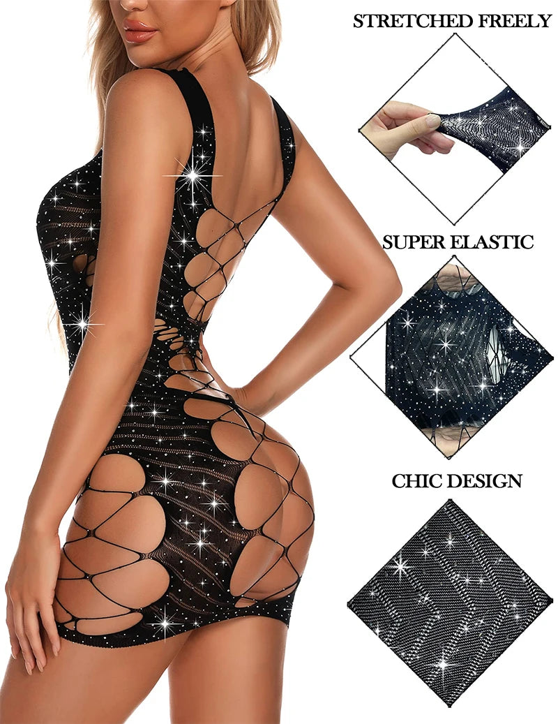 Lingerie dress Tight straps deep V exposed breasts sissyfikation sexy costume woman latex dress sexy hot lingerie for women xxx