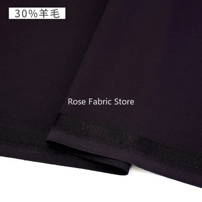 1 Meter 30% Woolen Twill Suit Fabrics Worsted Spring Summer High End Fabric Sewing Blazer Suit Handcrafts Anti Wrinkle Serge