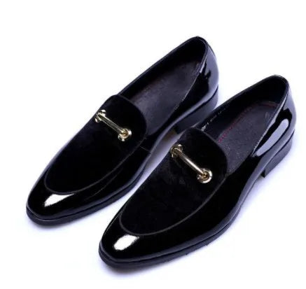Men's Formal Leather Shoes Patent Leather Luxury Fashion Groom Wedding Shoes Men's Luxury Italian Style Oxford Shoes Ormal Shoes
