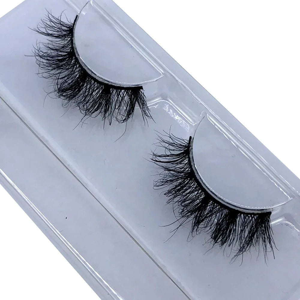 New Dropshipping natural wispy volume 3d mink lashes makeup eyelashes false lashes mink eyelashes with soft band