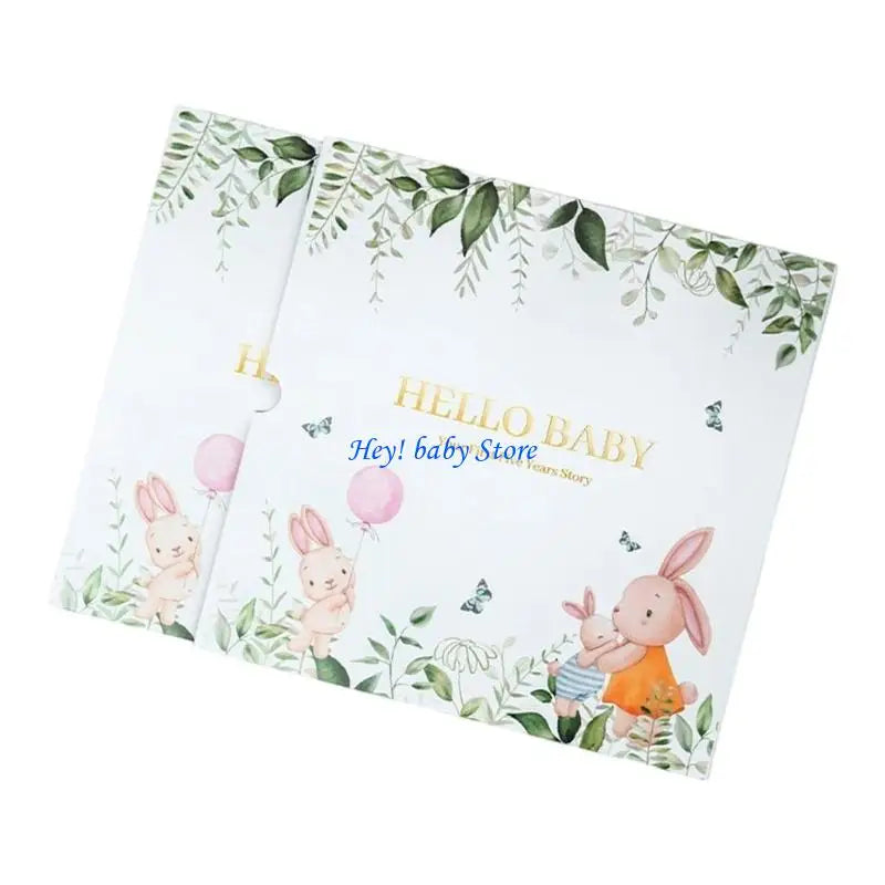 Q1FE Memory Book for Baby Boy Girl Baby Milestones Book to Record Every Event Journal Scrapbook Photo Album