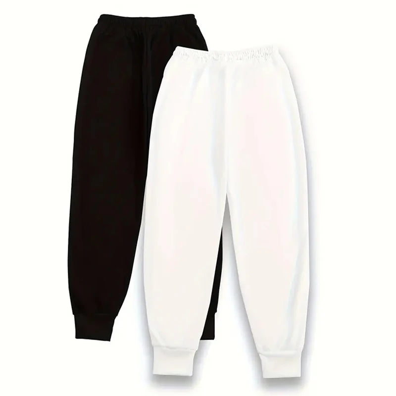 Womens Jogging Pants 2 Piece Set High Waist Sweatpants Fall Winter Lounge Wear Comfort Fit Yoga Casual Trousers 2packs Bottoms