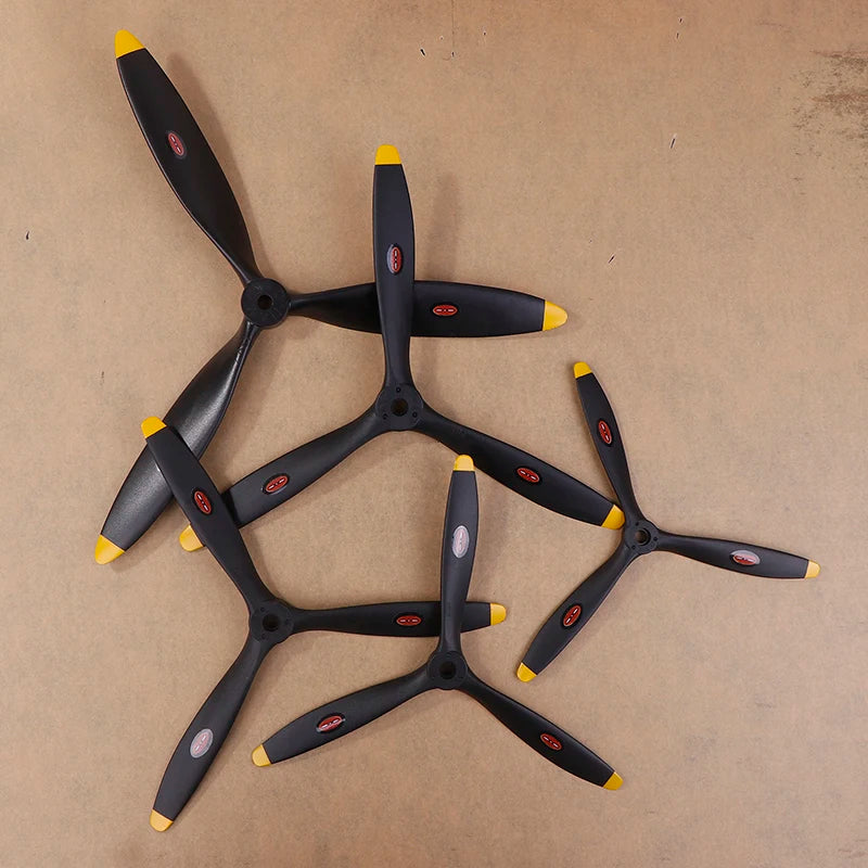 RC Modeled Airplane with 3-Blade 8060 9060 1060 1170 1370 Propeller, Perfect for Electric or Methanol Gas Engines