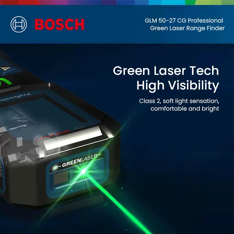 Bosch Laser Tape Measure Professional Distance Meter Optical Rangefinder Accurate 30-50m Surveying Equipment