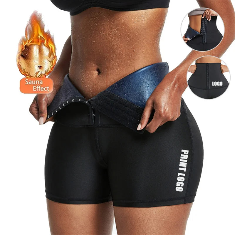 Sweat Sauna Pants Body Weight Loss Slimming Pants Waist Trainer Shapewear Tummy Hot Sweat Leggings Fitness Workout Pants