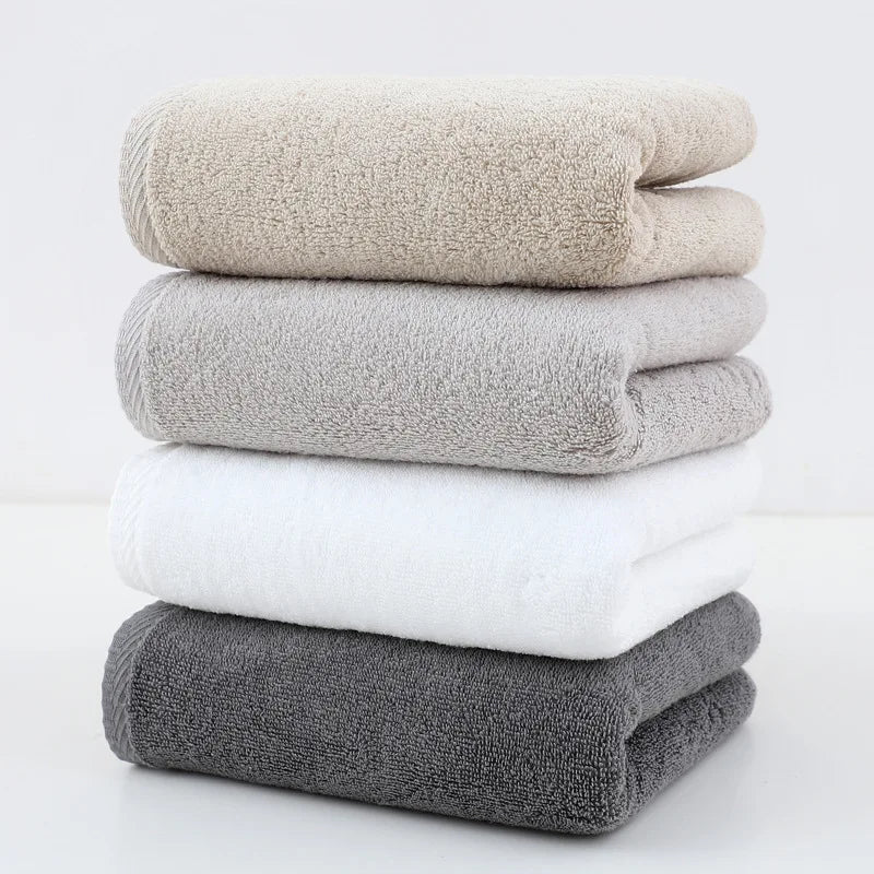 4 Pack Cotton Towel Set, 78*33cm, 30.7*12.99in, Highly Absorbent, Soft, Skin-Friendly and Durable, Can Be Used for Home Bathroom, Face Washing, Bathing, Traveling, Swimming and Gyms