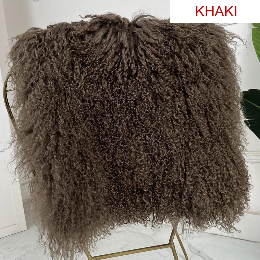 Real Sheepskin Coats Mongolian Lamb Fur Coat Women Natural Sheep Fur Jacket With Lapel Short Fur Outerwear