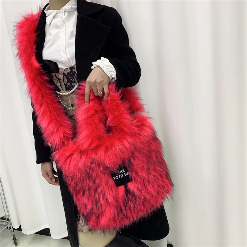 Large The Tote Bags for Women Winter Fashion New Shoulder Messenger Bag Female Designer Brand Sling Cross Handbags High Quality