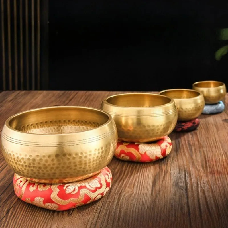 Sound Healing Singing Bowl Meditation Harmony Sound Bowls Copper Tibetan Singing Bowls Buddhist Percussion Musical Instruments
