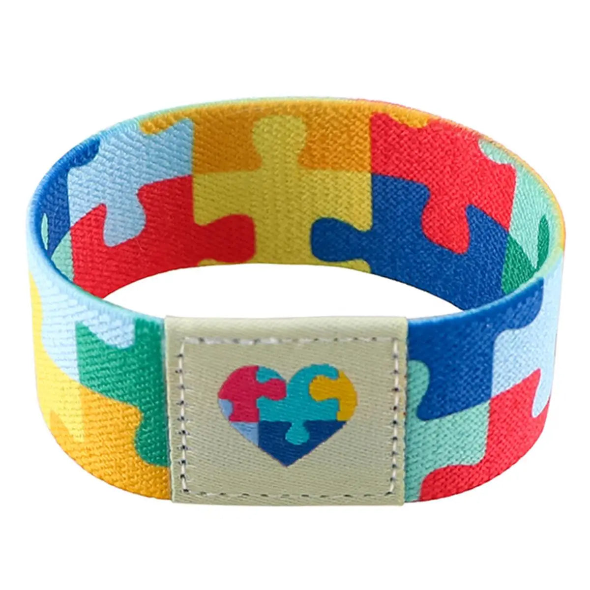 Autism Awareness Puzzle Bracelet For Women Rainbow Wristband Bracelets Fashion Bangles Jewelry Nurse Doctor Accessories Gifts