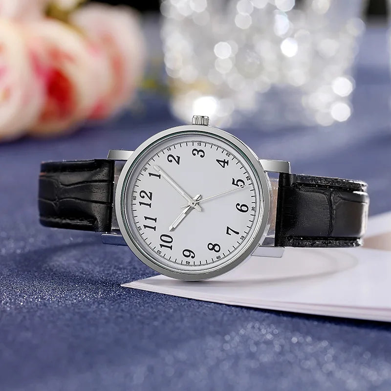 Men Watches Business Wrist Watch Luxury Leather Strap Analog Watches Quartz Wristwatches Clock Men Women Casual Simple Watch