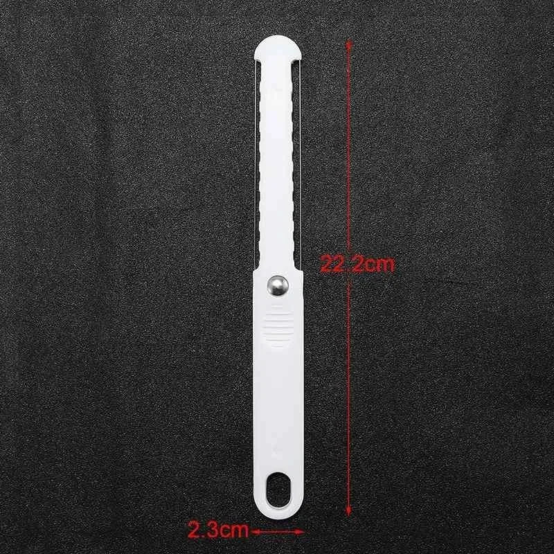 Cheese Butter Slicer Pissza Knife Sharp Cutter Soft Handle Cutter White Useful Kitchen Cheese Tools