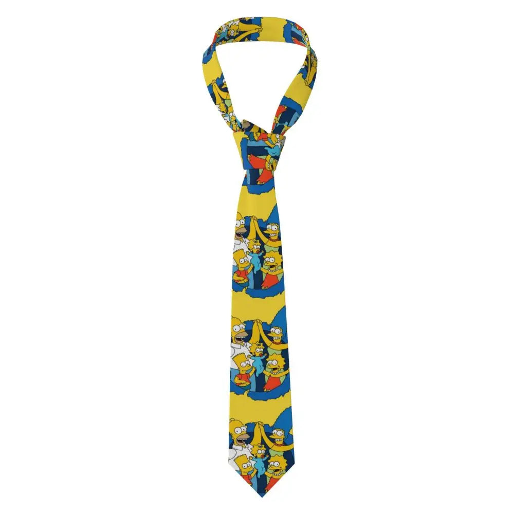 Personalized The S-Simpsones Homer Neck Ties Men Formal Silk Wedding Neckties