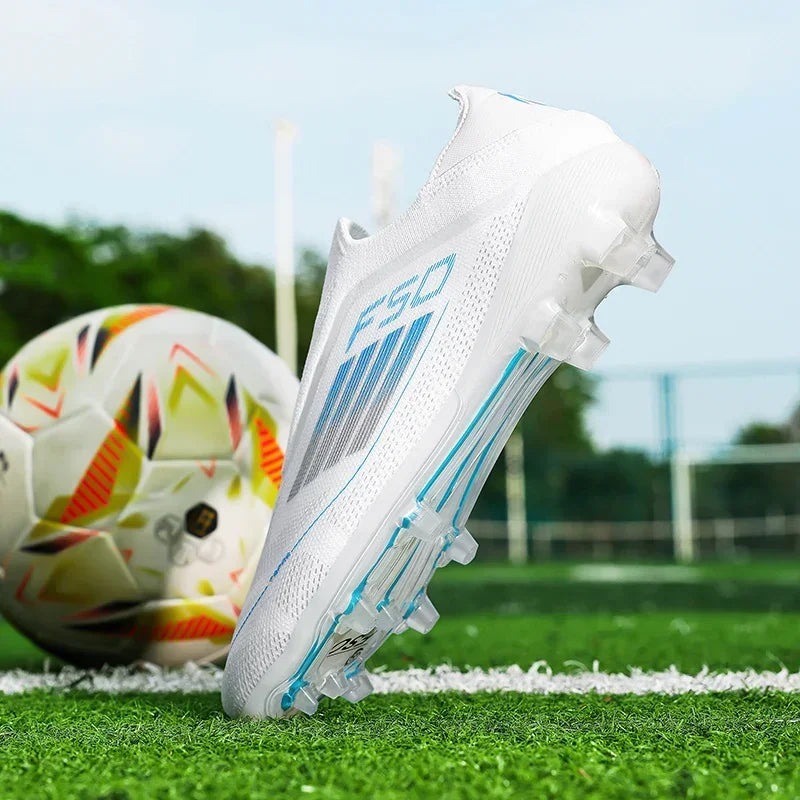 Men Football Boots Training Soccer Shoes FG Ultralight Long Spikes Breathable Drop Shipping Match Sport Cleats Indoor Sneakers