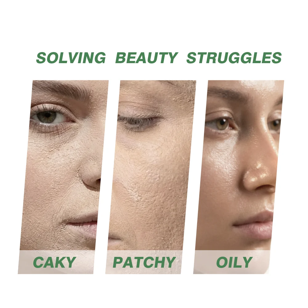 Lakerain Blurring Oil Control Powder Smooth Matte Finish Sweat Humidity Resistant Leak-Proof Design Blurring Hydrating Powder