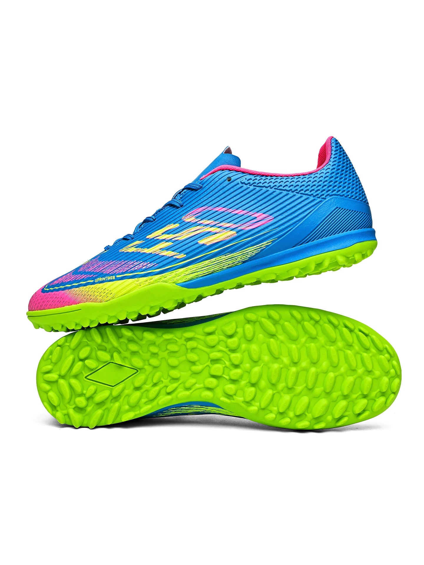 Sport Essential TF Turf Football Shoes Integrated PU Fabric Rubber Sole Anti-slip Wearable Unisex Casual Football Shoes