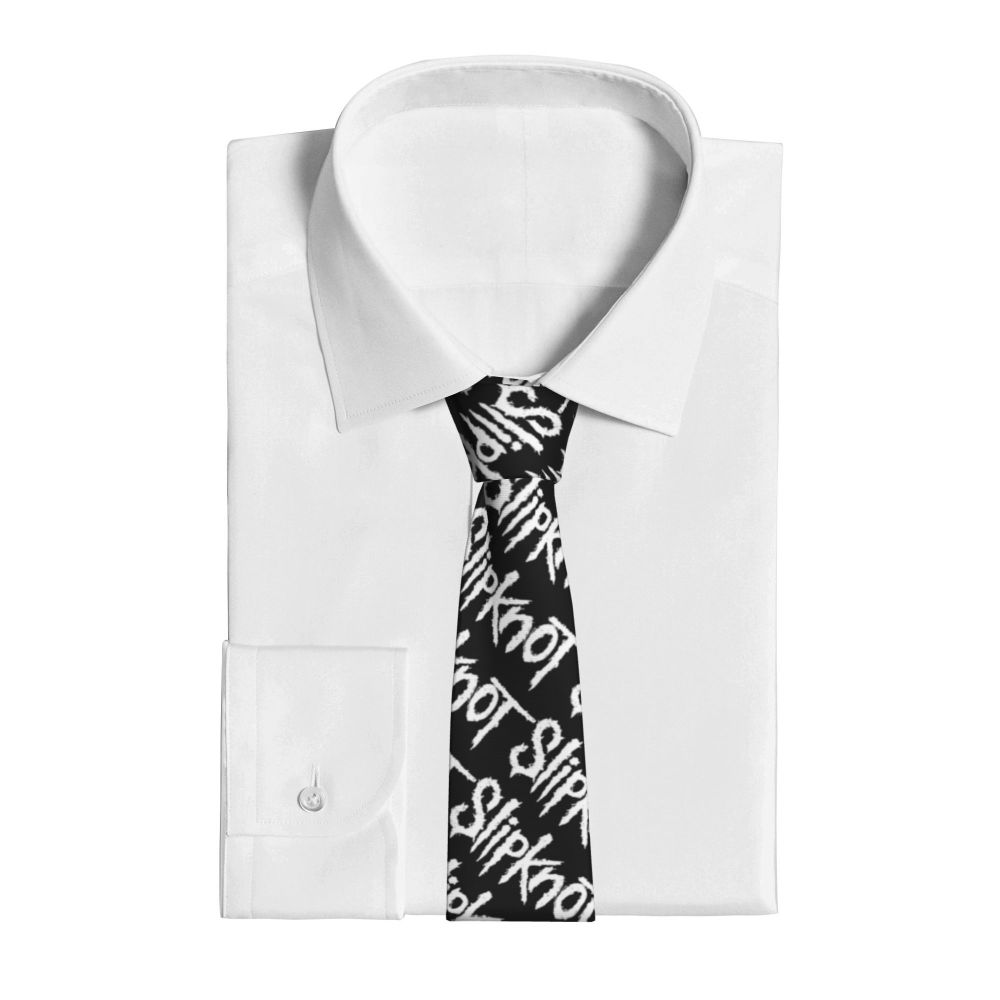 Slipknots Neckties Men's Customized Silk Heavy Metal Rock Music Gift Neck Tie for Office