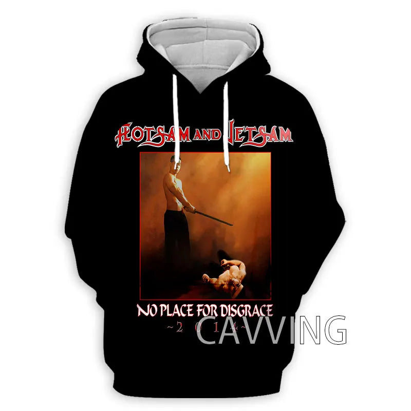 New Fashion Women/Men's 3D Print  Flotsam and Jetsam Rock  Hoodies Hooded Sweatshirts Harajuku Hoodie Sweatshirts Tops Clothing