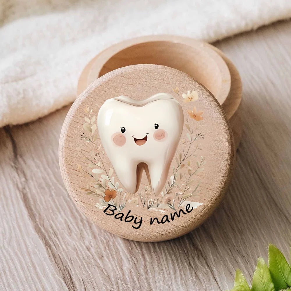 Personalised Baby First Tooth Wooden Tooth Box Milk Teeth Storage Collect Teeth Custom Name Keepsake Boxes Abiraterone acetate