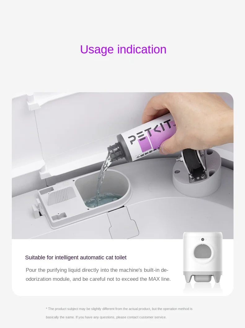PETKIT Purification Liquid Smart Automatic Self Clean Cat Litter Box Self Cleaning  Deodorant  Easy To Carry Use for Cat Toilet