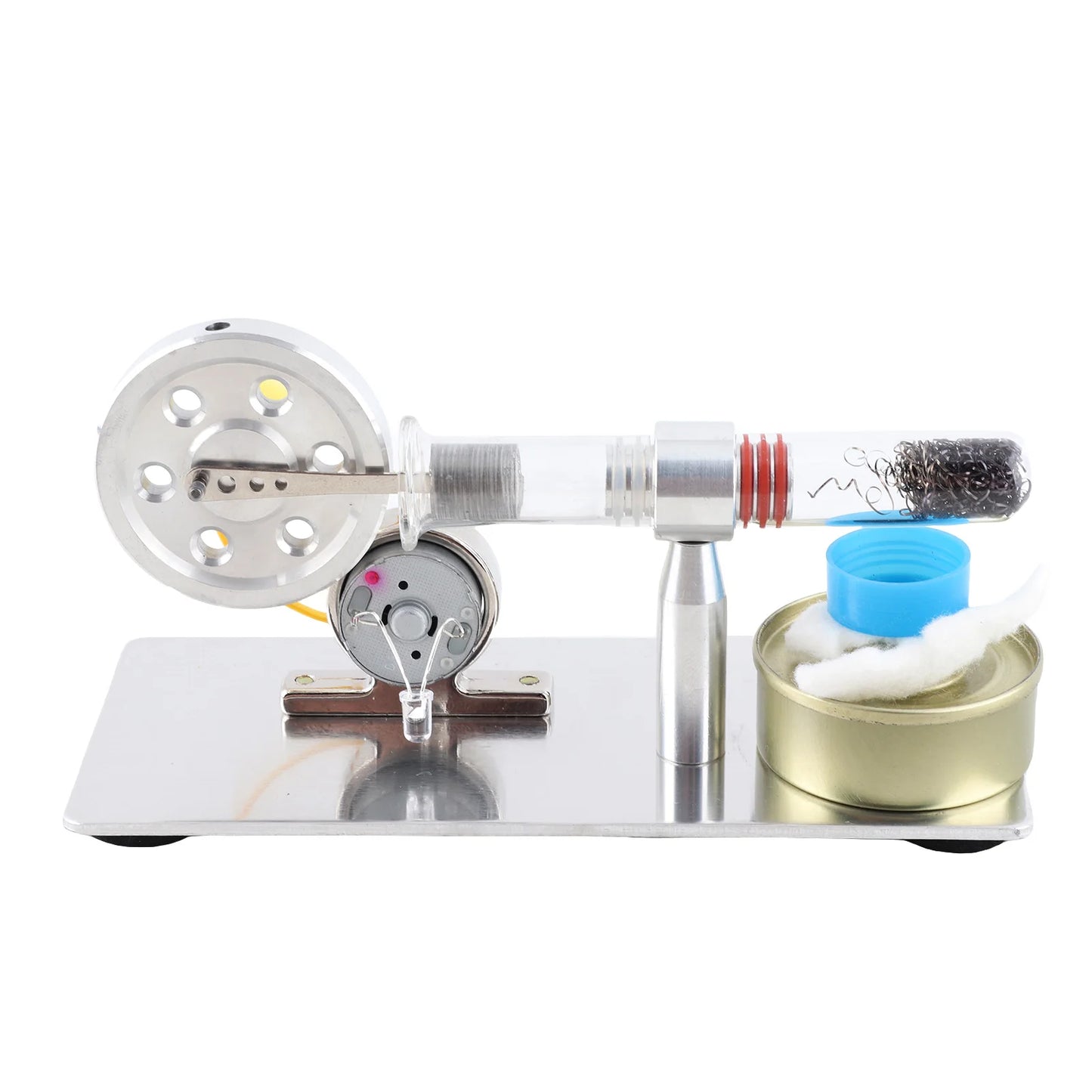 Stirling Engine Generator Single Cylinder Sterling Engine Model Steam Power Physics Science Laboratory Teaching Tool