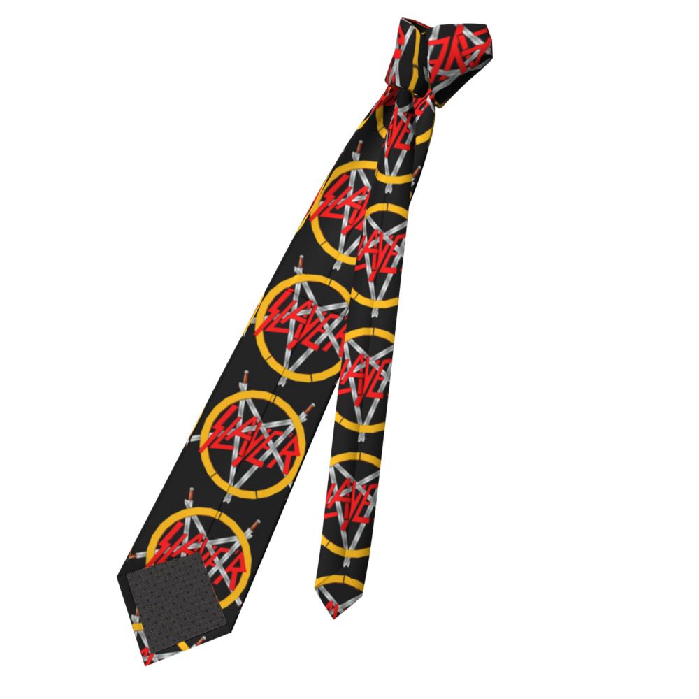 Slipknots Neckties Men's Customized Silk Heavy Metal Rock Music Gift Neck Tie for Office