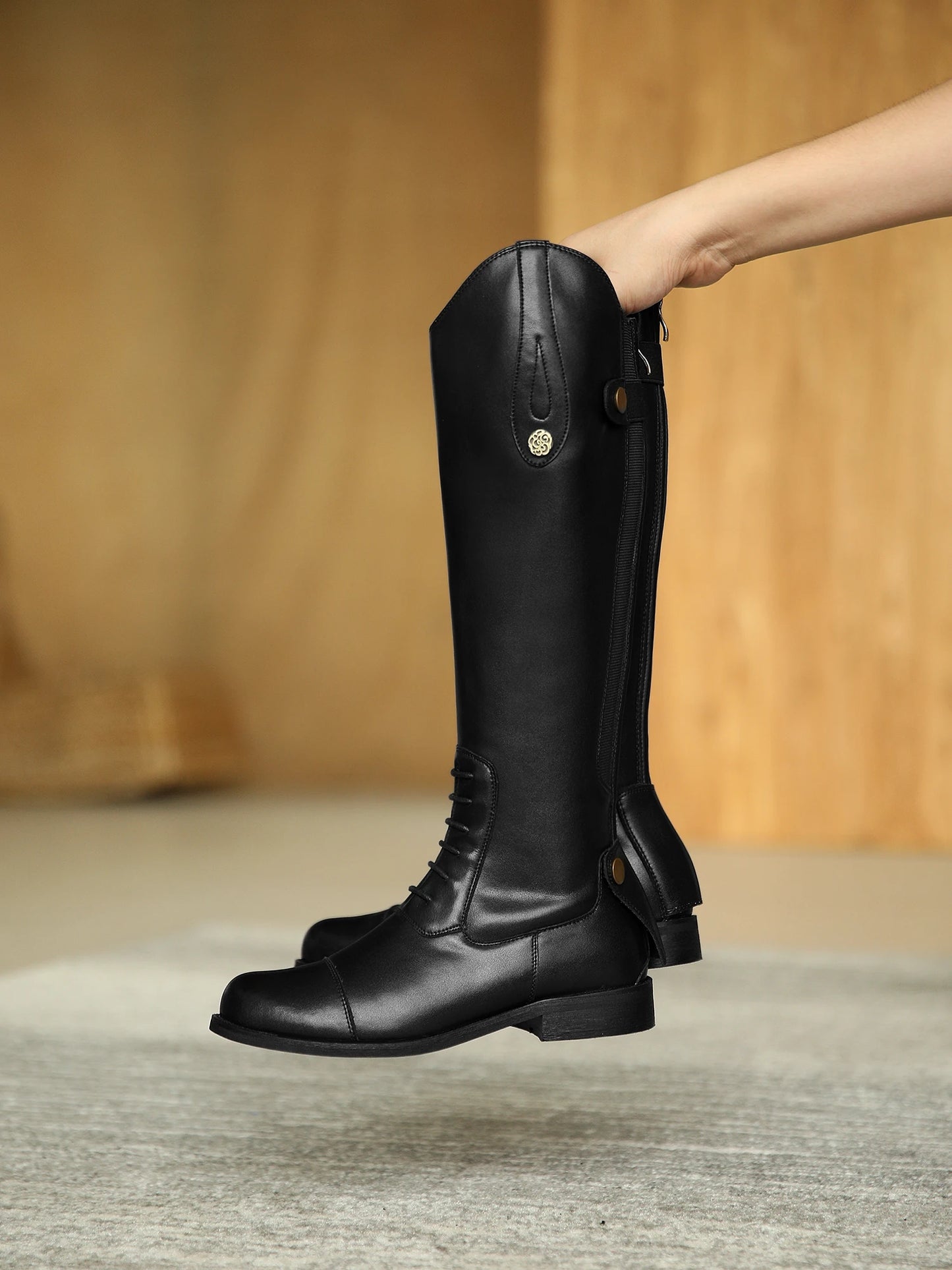 2025 Equestrian Boots Leather Equestrian Supplies Long Boots Riding Equipment Non-Slip Ultra Footwear Resistant Horse Rider Shoe
