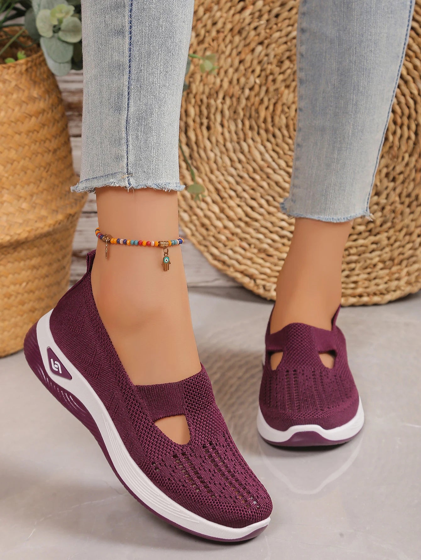women's summer shoes - casual sneaker, simple, Lightweight, breathable, one-foot pedal women shoes sale shoes with free shipping