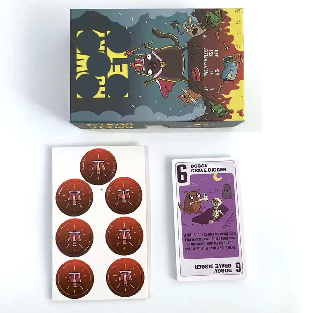 Power Hungry Pets Card Game Board Game Family Party Strategy Cards Games Party Card Challenging Strategy Game