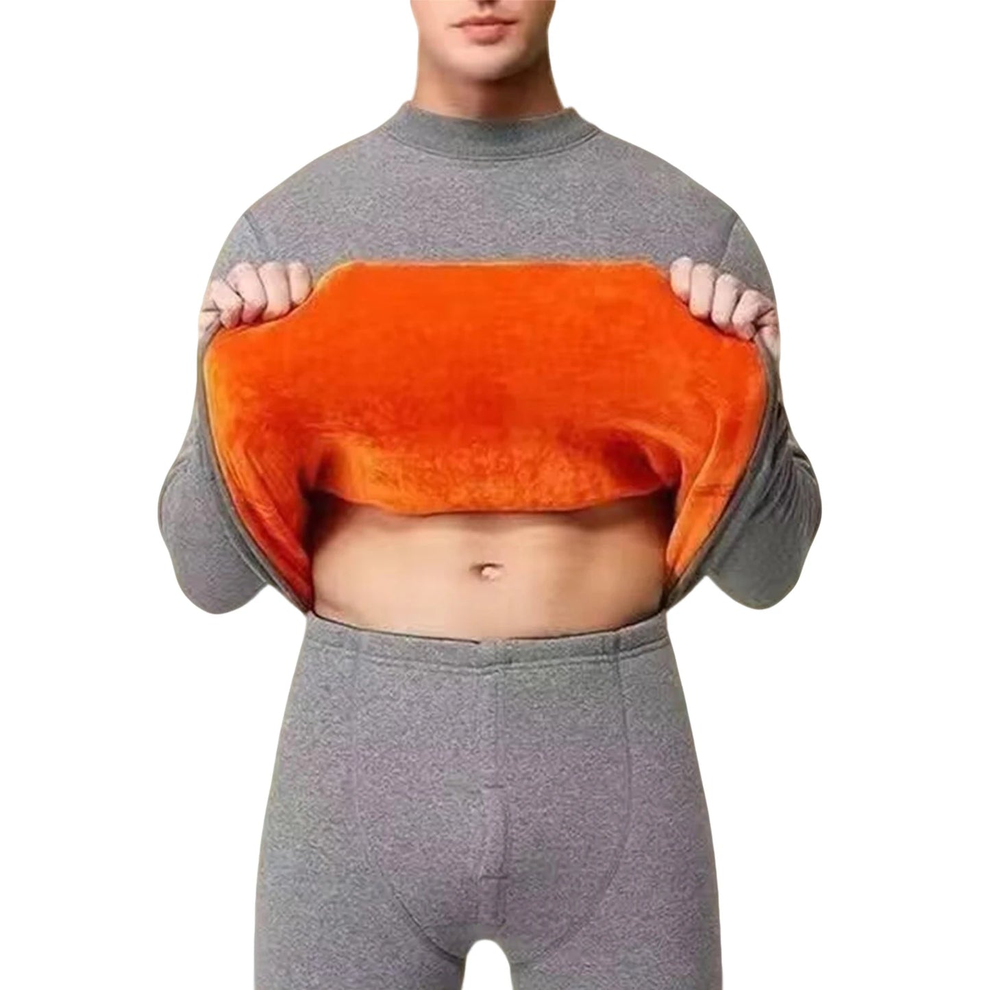 Men's Thermal Underwear Thin Base Cotton Sweater Winter Thermo Shirt Tops Pants Set Thermal Clothing Set Skiing Underwear Set