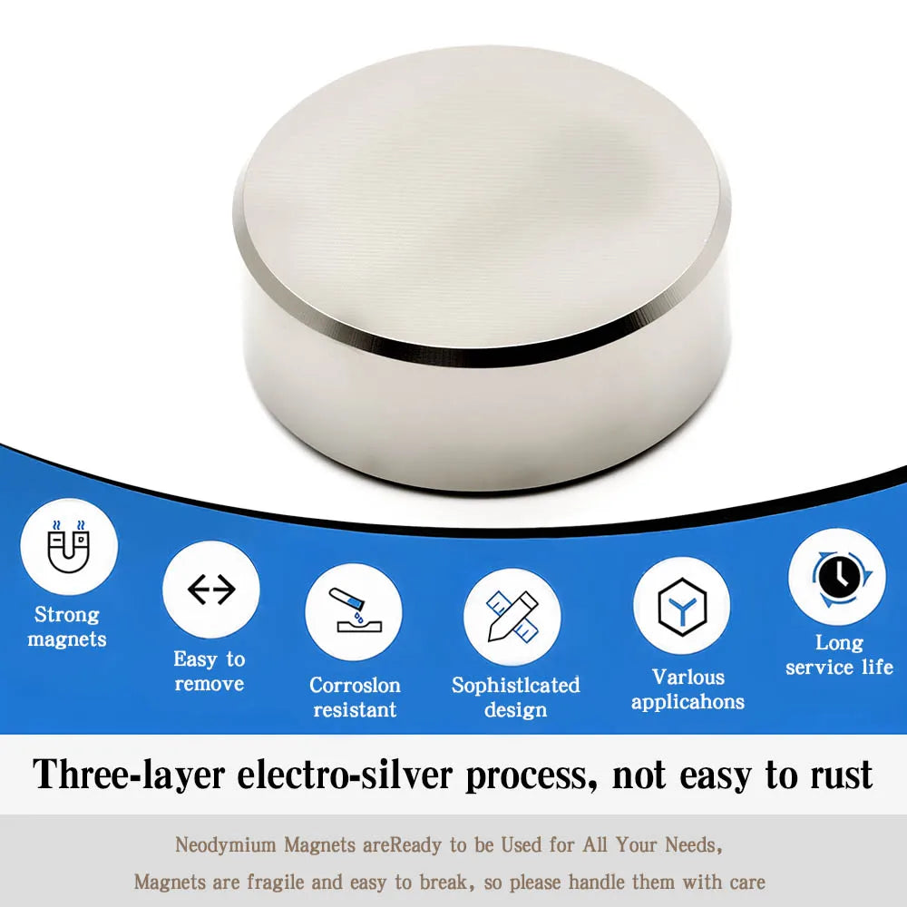 50x20mm Super Powerful Round Magnet Neodymium Magnet NdfeB N35 Strong Permanent Magnetic imanes Refrigerator Magnet