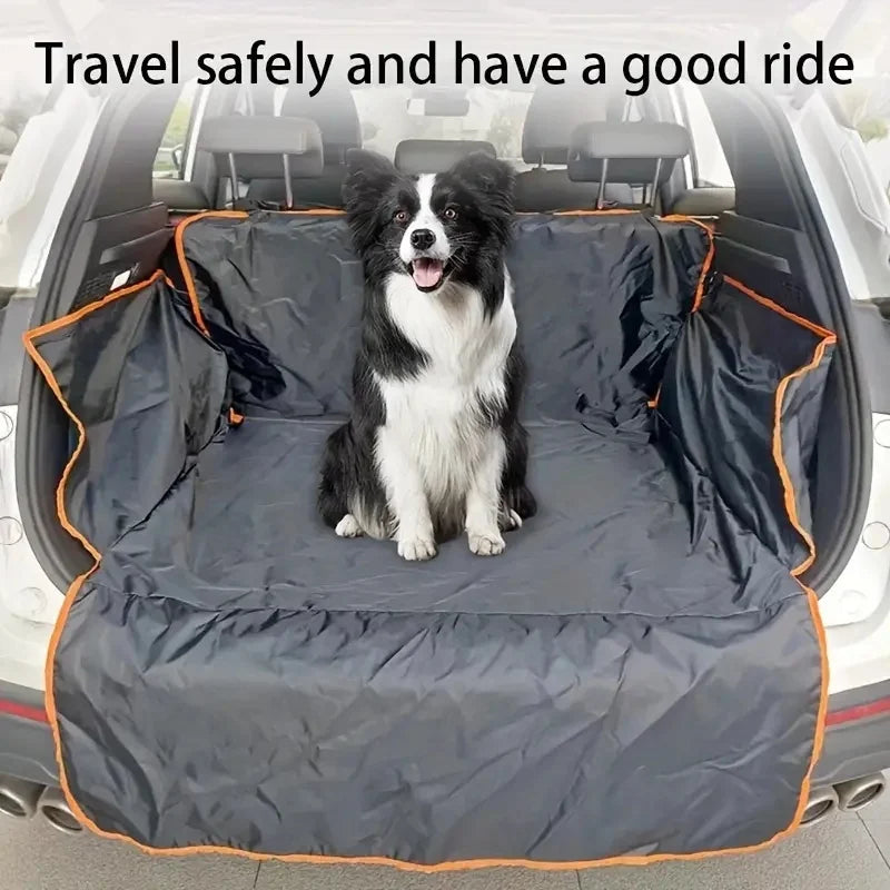 2025 Durable Polyester Auto Trunk Mat for Pets - Non-Slip, Scratch-Resistant, Easy-Clean Mat for SUVs and Cars, Pet Safety Mat