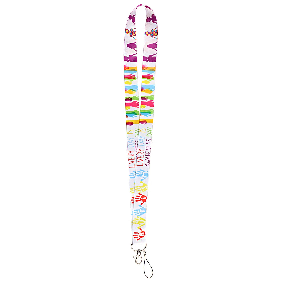 Autism Awareness Puzzle Mobile Phone Neck Strap ID Card Rope Lanyards For Card USB Badge Gym Holder Key Chain Camera Rope